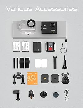 Apexcam アクションカメラ Amazon.com : Apexcam 24MP 4K Action Camera EIS Touch Screen